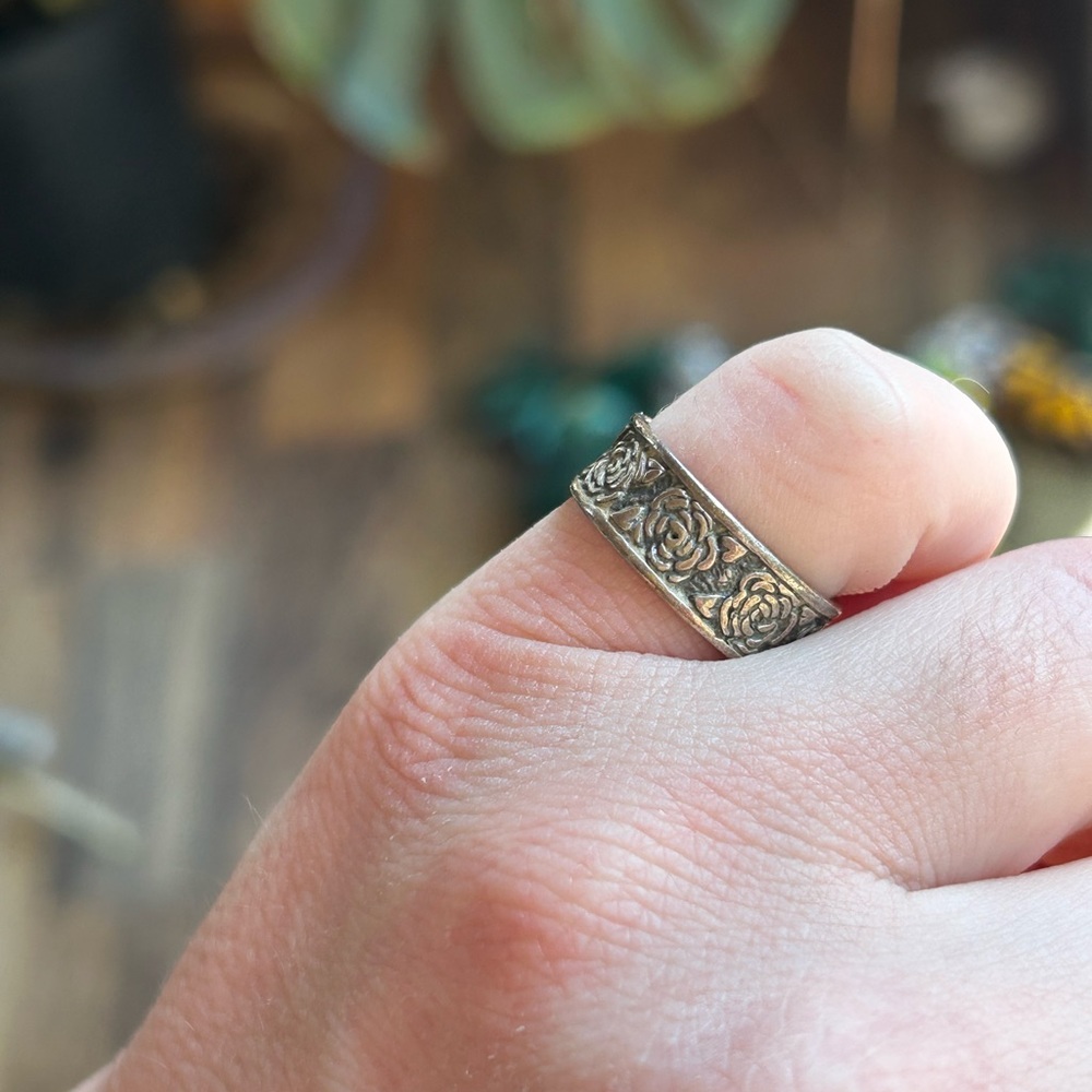 925 Sterling Silver Floral Ring